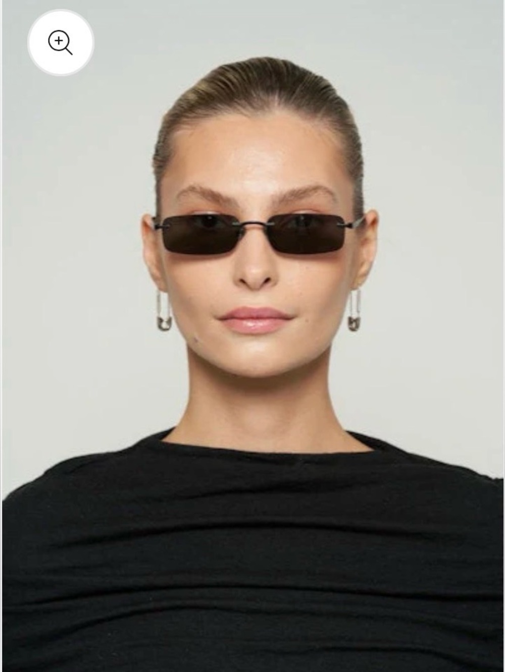 Elisa Johnson KENDALL SUNGLASSES — GLOSS BLACK